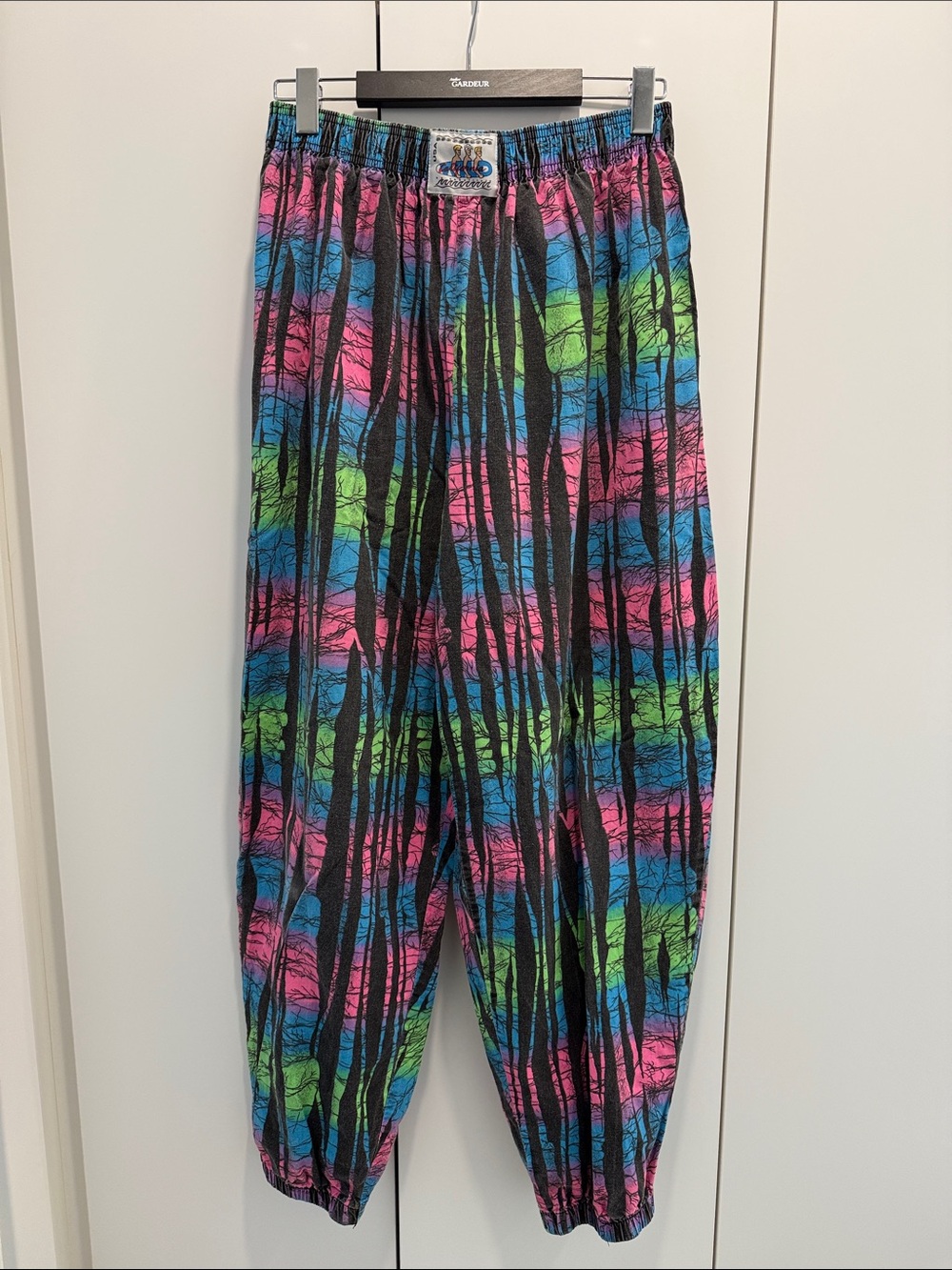 Vintage 80s International baggy Pants RARE Neon Mens Made In california